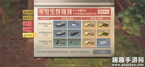 明日之后希望基金性价比分析，玩家必看