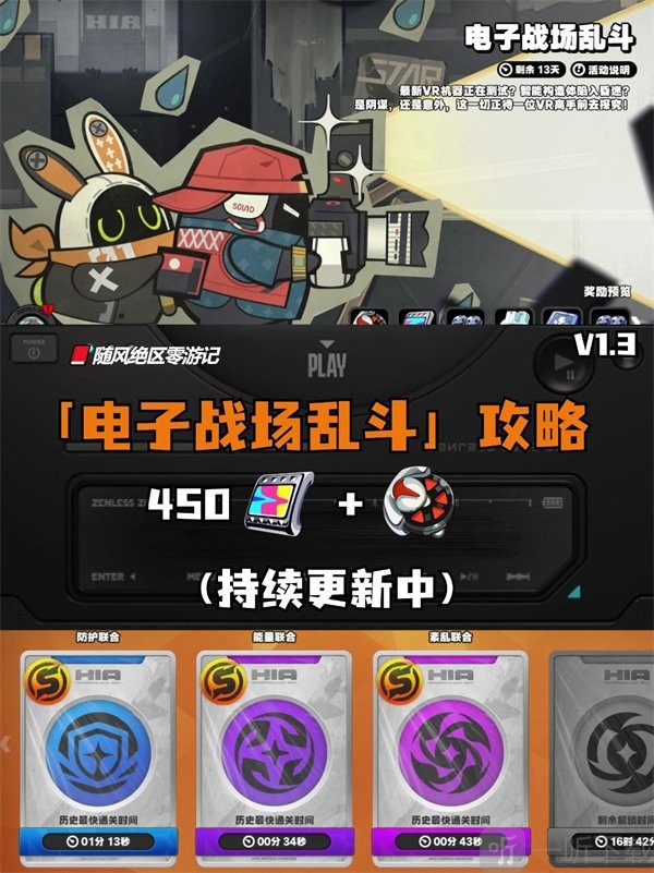 电子战场乱斗第三天速通攻略 绝区零1.3活动全奖励拿满
