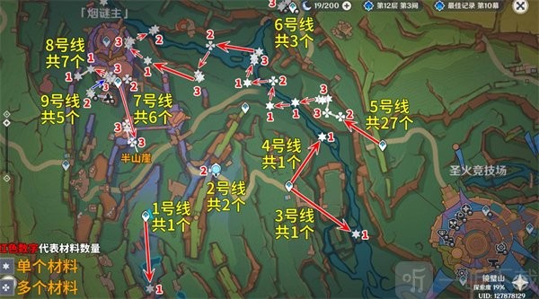 原神微光角菌高效采集路线5.2新图速刷攻略