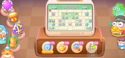 保卫萝卜4梁波波祝秋秋第4关通关攻略 橘子汽水魔法球布局