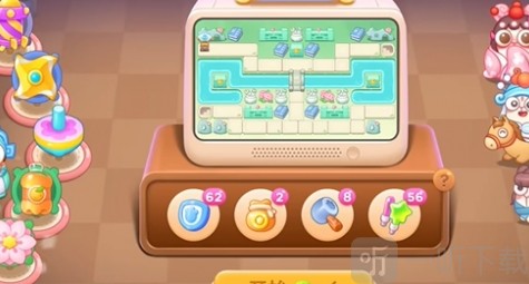 保卫萝卜4梁波波祝秋秋第12关通关攻略 陀螺烟花速清路线