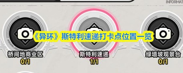 斯特利在《异环》中的关键打卡点位置一览