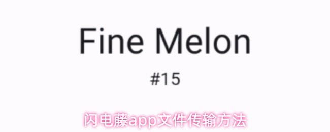 闪电藤文件传输技巧与方法详解