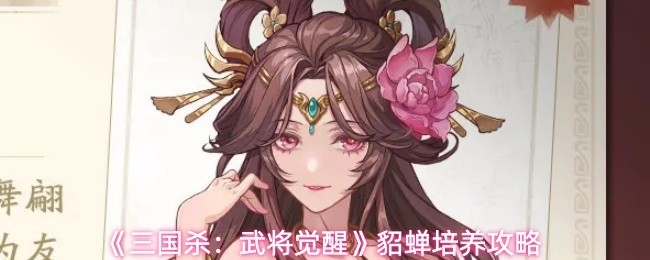 貂蝉培养攻略：《三国杀：武将觉醒》