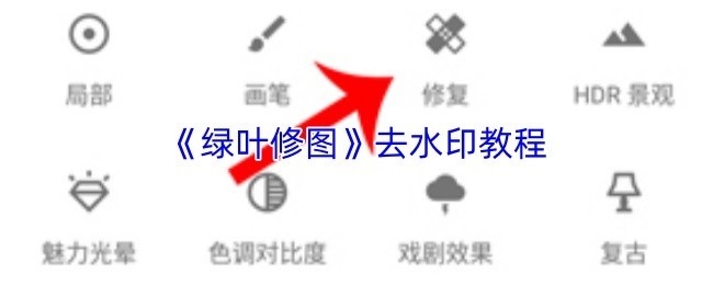 《绿叶修图去水印详细教程》